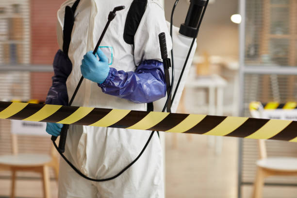Professional Biohazard Cleanup technician working in Cleburne, TX